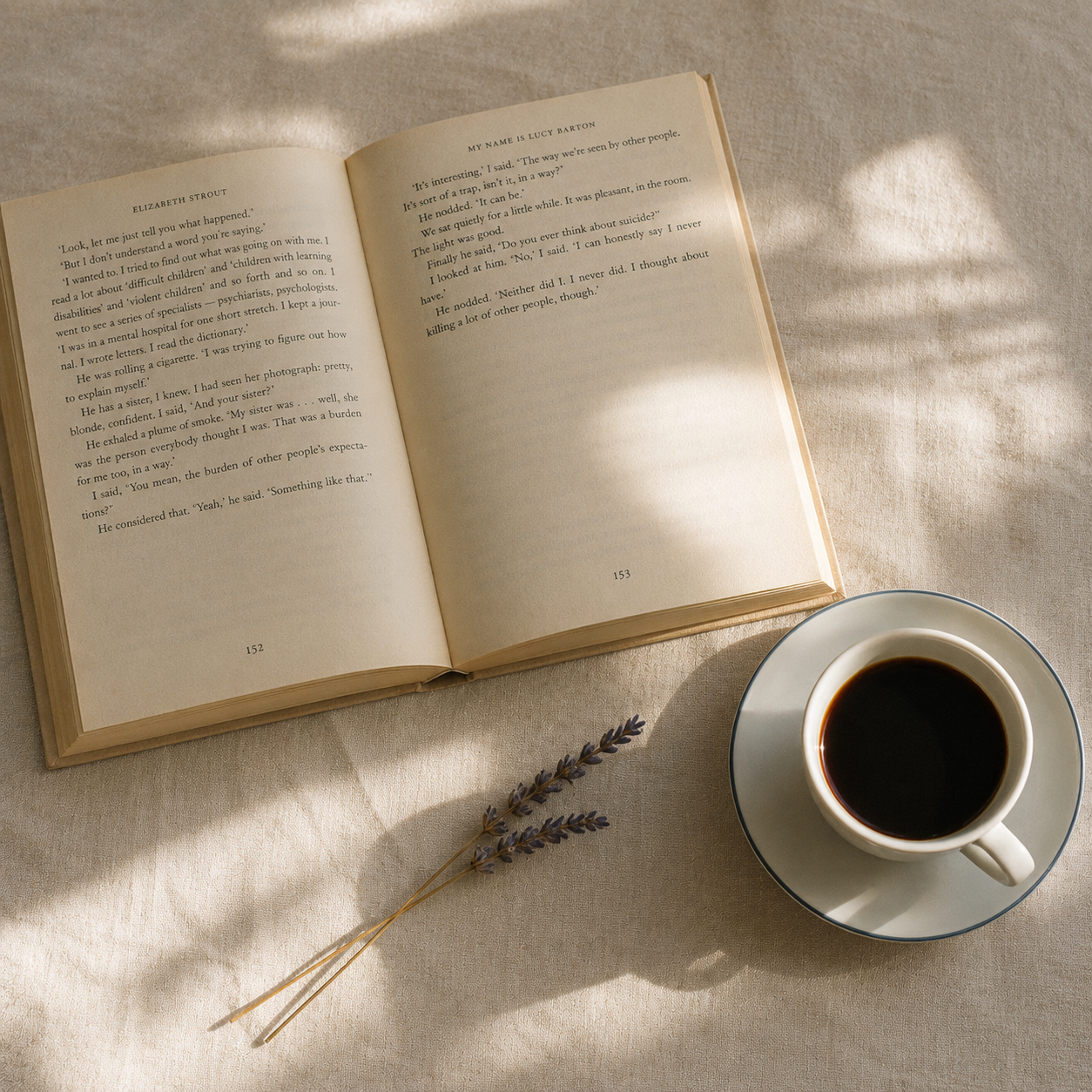 Book and espresso