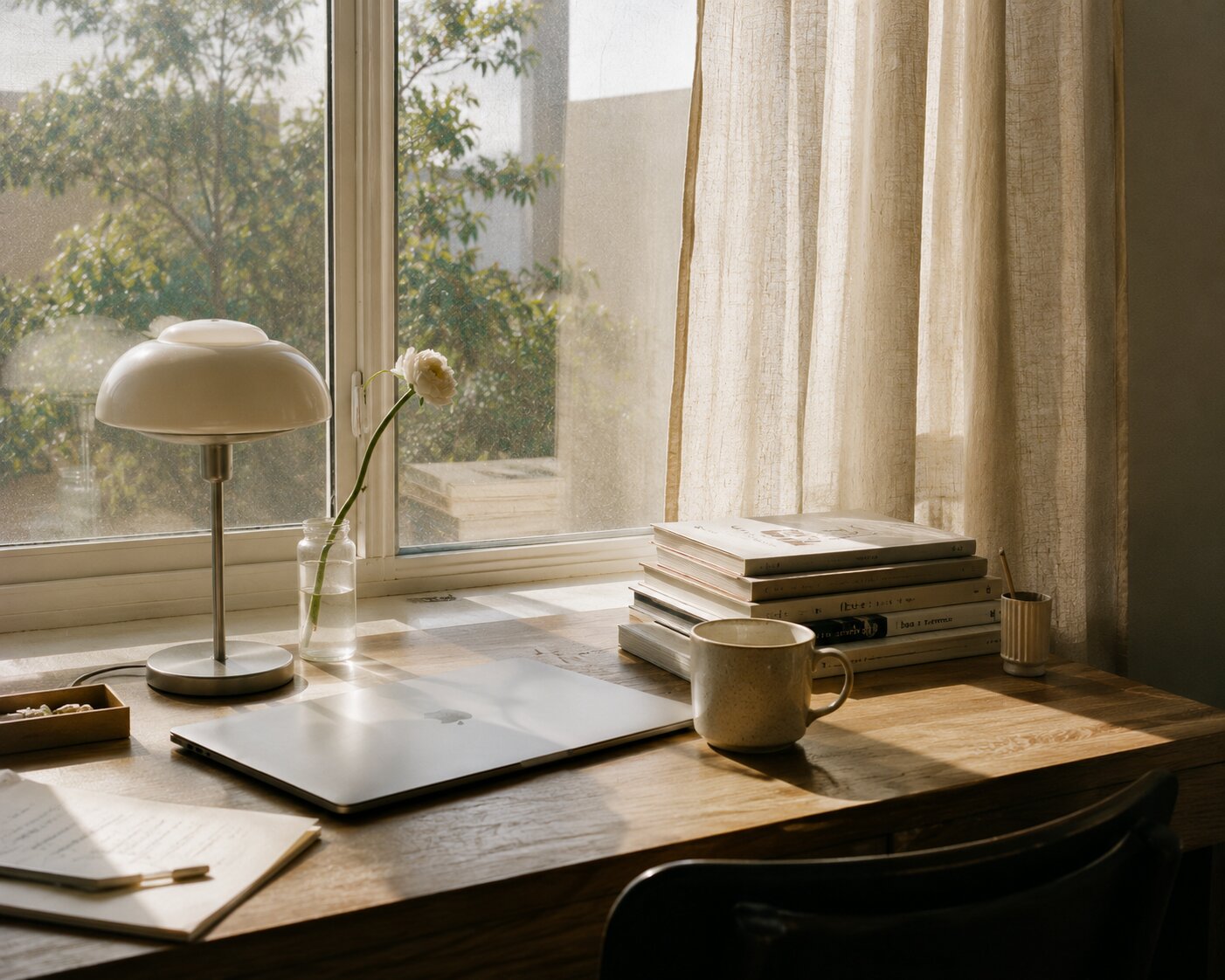 Desk by window
