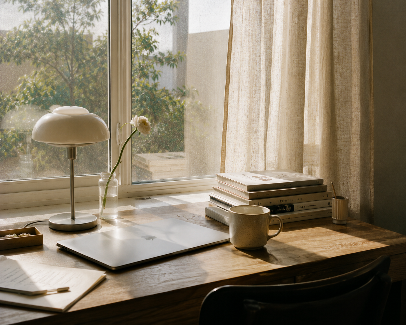 Desk by window